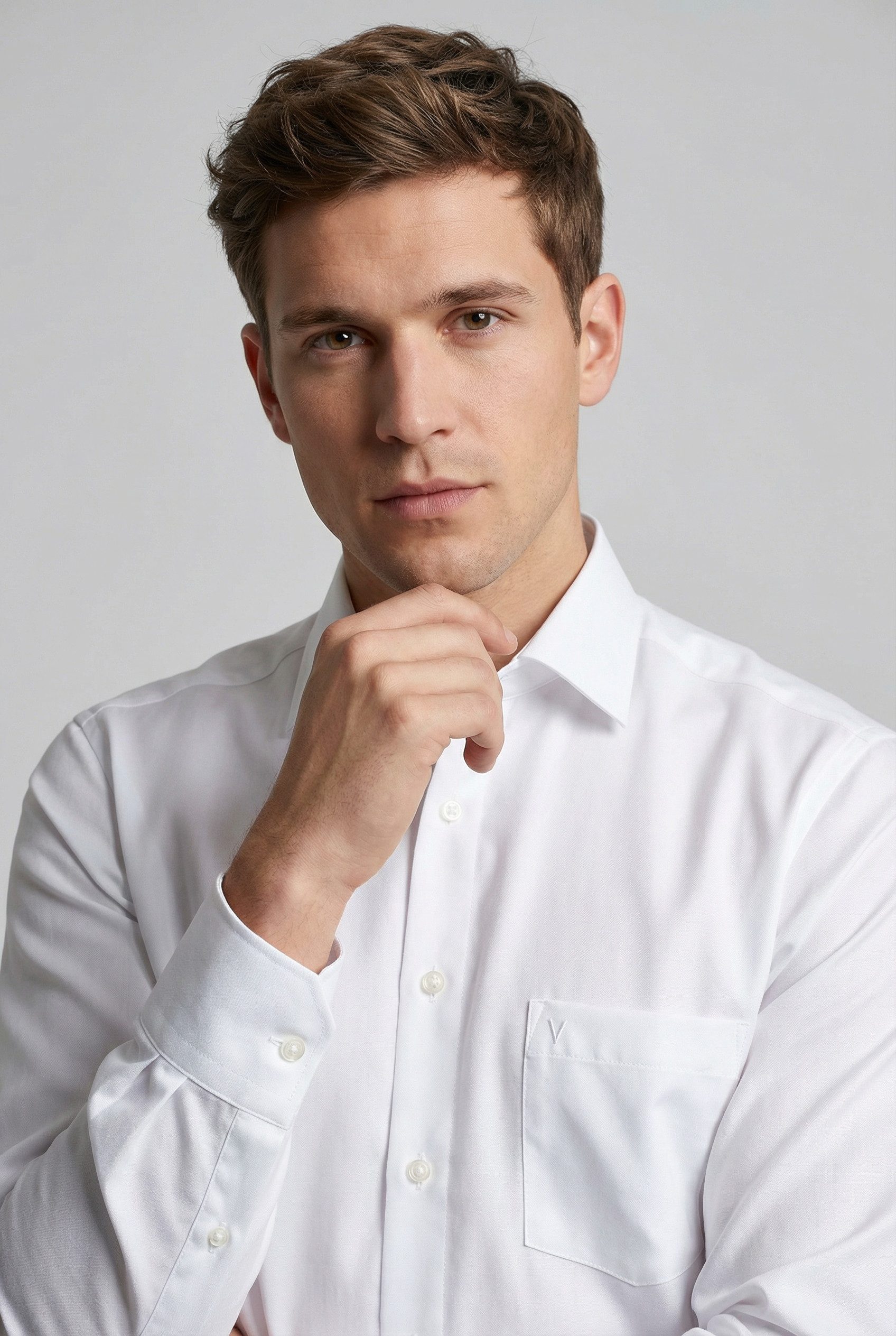 MARVELIS Langarmhemd modern fit, verlängerter Arm, Businesshemd, New-Kentkr günstig online kaufen