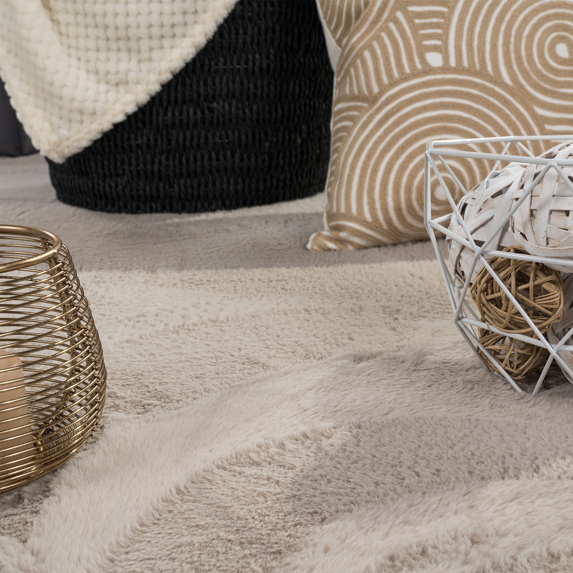 TeppichHome24 Teppich Teppich beige weich pflegeleicht günstig online kaufen