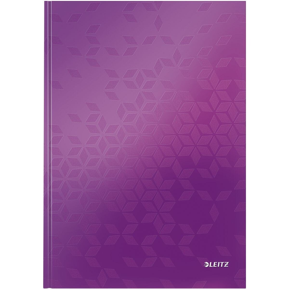 LEITZ Notizbuch WOW, mit umrahmter Linierung mit Betreff- und Datumsbereich violett metallic