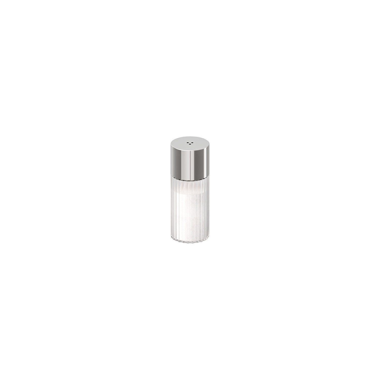 APS Salz- / Pfefferstreuer THE GRID, (1-tlg), Ø 3,5 cm, H: 9 cm, 40 ml, Glas, 18/0 Edelstahl, PP, 3 Löcher Ø 2 mm