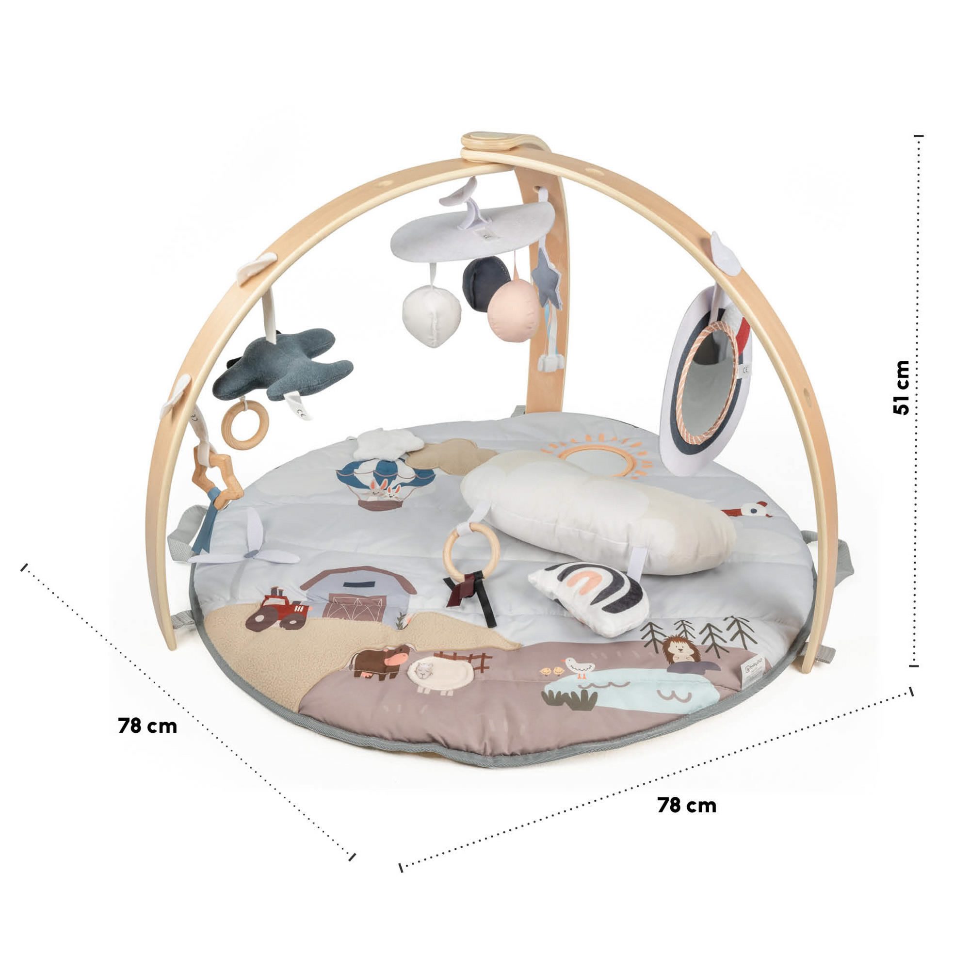 BabyGo Spielbogen Krabbeldecke Bianca Activity Center 3D-Activity-Spielmatt günstig online kaufen