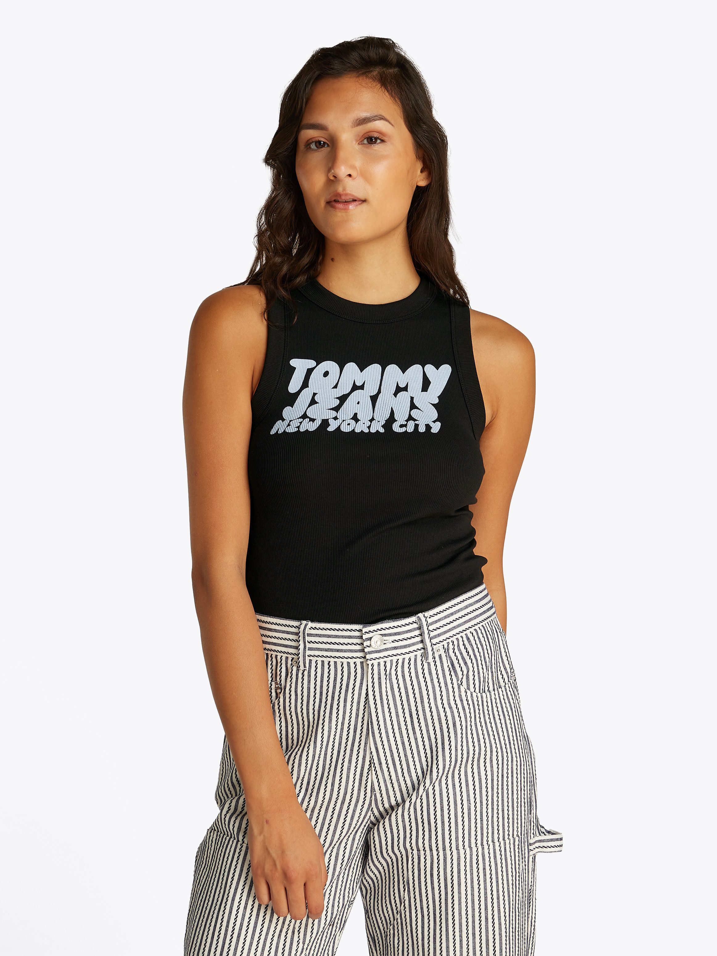 Tommy Jeans Tanktop TJW SLIM SH TJ BUBBLE TANK mit Logodruck günstig online kaufen