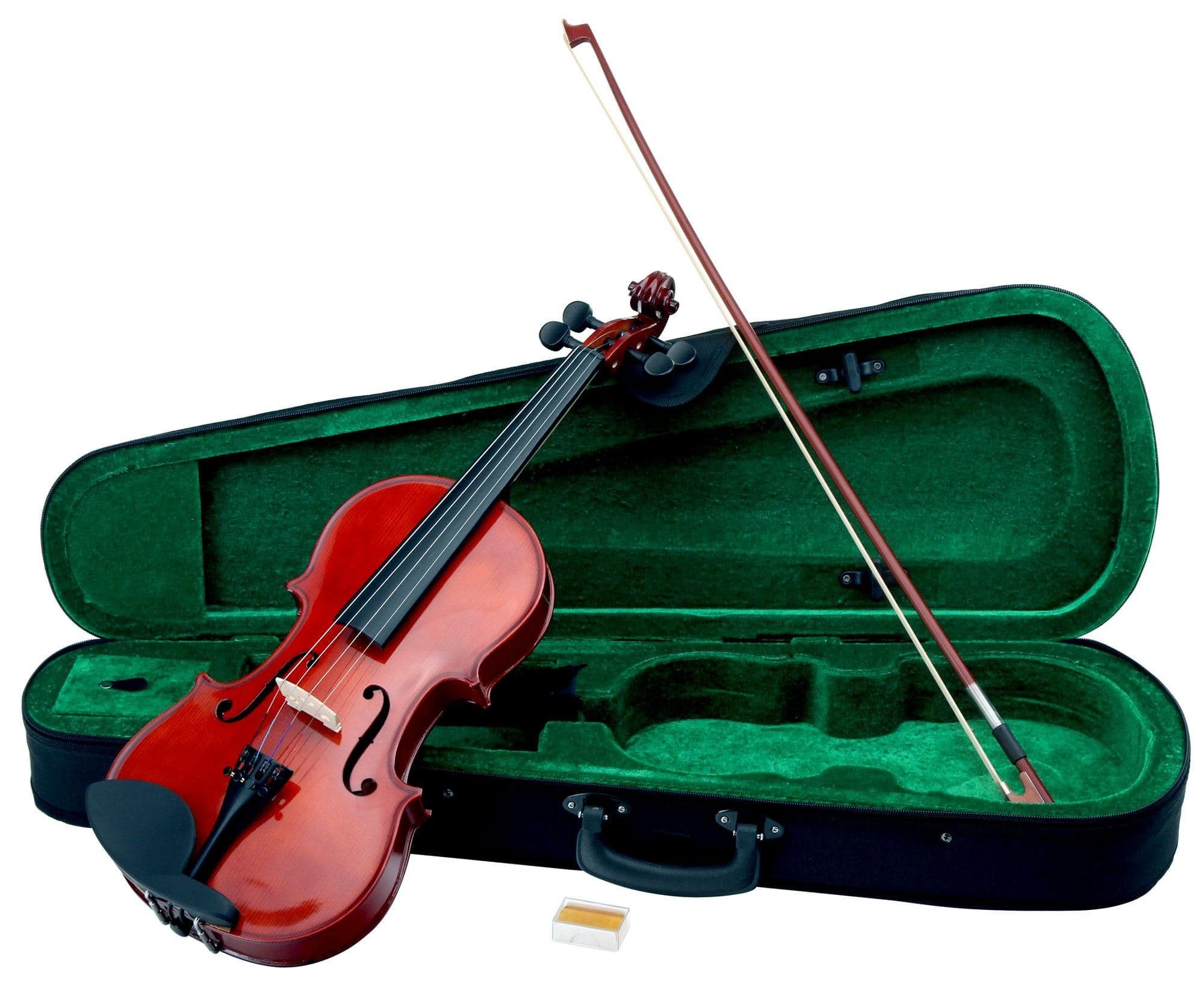 Classic Cantabile Violine VP-100 Violinenset in Größe 4/4, Komplettset, Einsteiger/Schülerinstrument, inkl. Etui, Bogen und Kolofonium