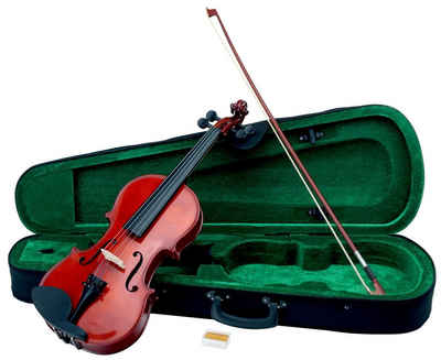 Classic Cantabile Violine »VP-100 Violinenset 4/4 (Einsteiger/Schülerinstrument, Geige, Boden & Zargen aus Ahorn, Massive Fichtenholz Decke, inkl. Etui, Bogen und Kolofonium)« 4/4
