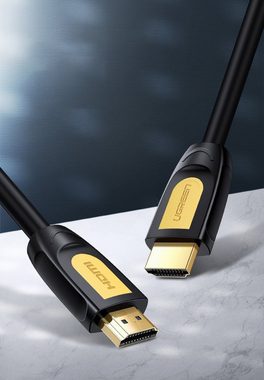 UGREEN Kabel HDMI Kabel 4K 60 Hz 2 m Videokabel Adapter Schwarz-Gelb HDMI-Kabel, (200 cm)