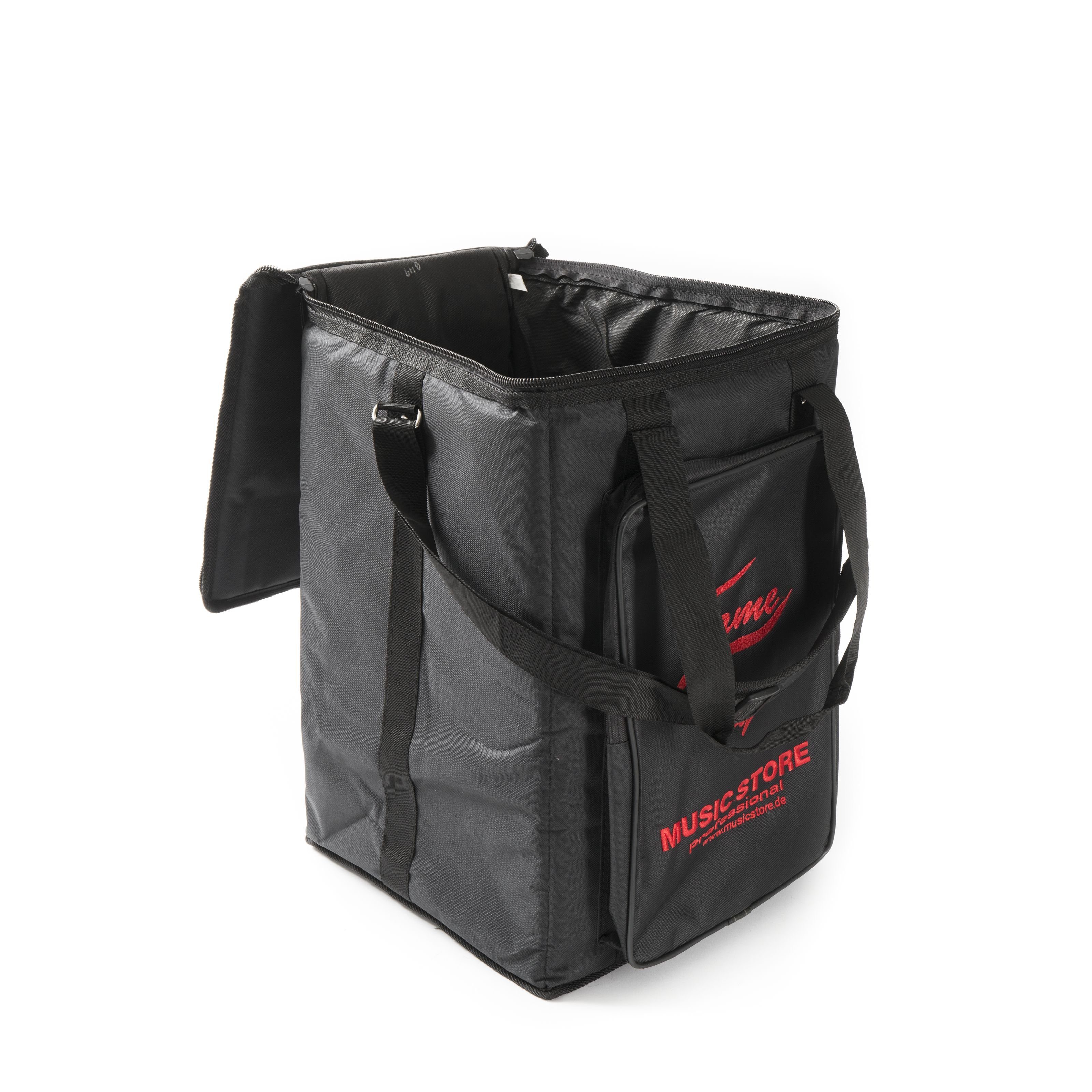 FAME Aufbewahrungstasche (Cajon Bag 19 Zoll Wasserabweisende Nylon Percussion Tasche Gepolsterter Griff Schultergurt Extra Starker Reißverschluss Außentasche fü – Bild 3 von 5