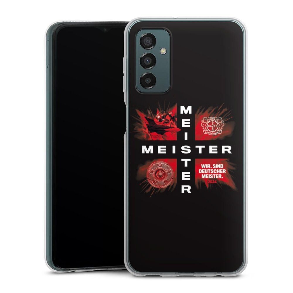 DeinDesign Handyhülle Bayer 04 Leverkusen Meister Offizielles Lizenzprodukt, Samsung Galaxy M23 5G Silikon Hülle Bumper Case Handy Schutzhülle