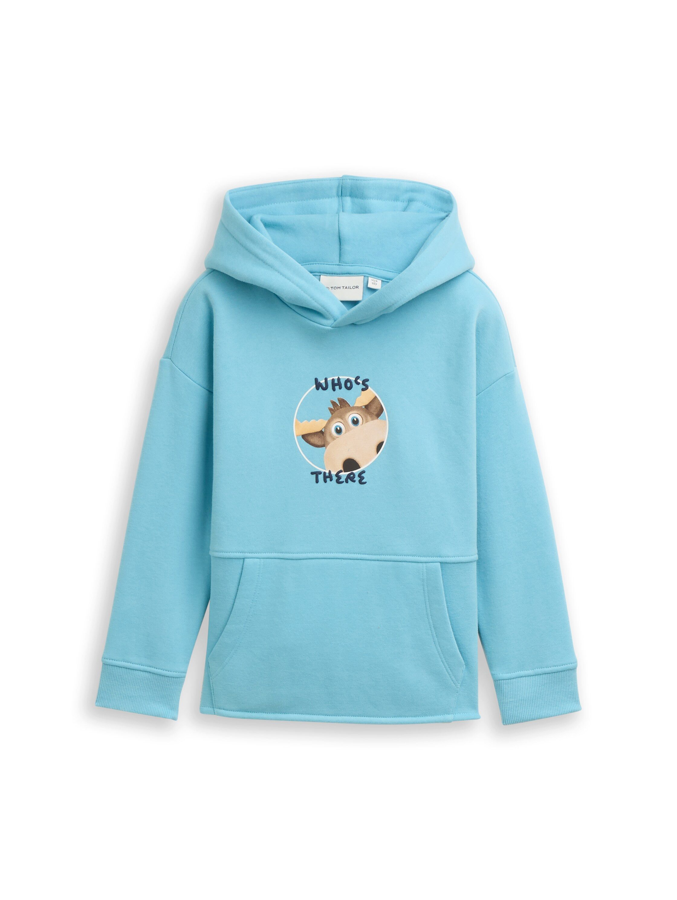 TOM TAILOR Hoodie mit Elch-Frontprint und Rückenprint, für Kids