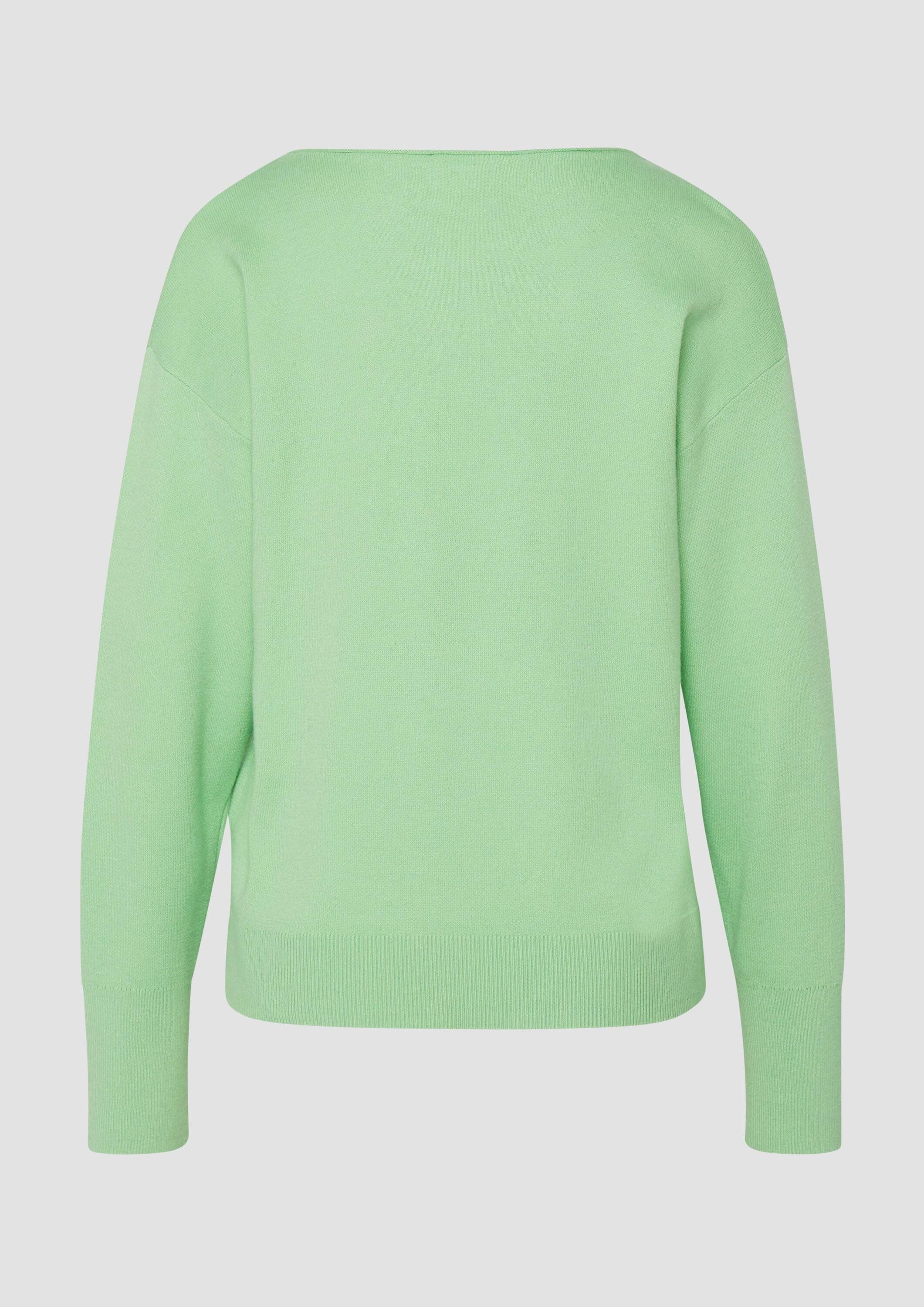 s.Oliver Longpullover Strickpullover Strickpullover mit Love-Schriftzug günstig online kaufen