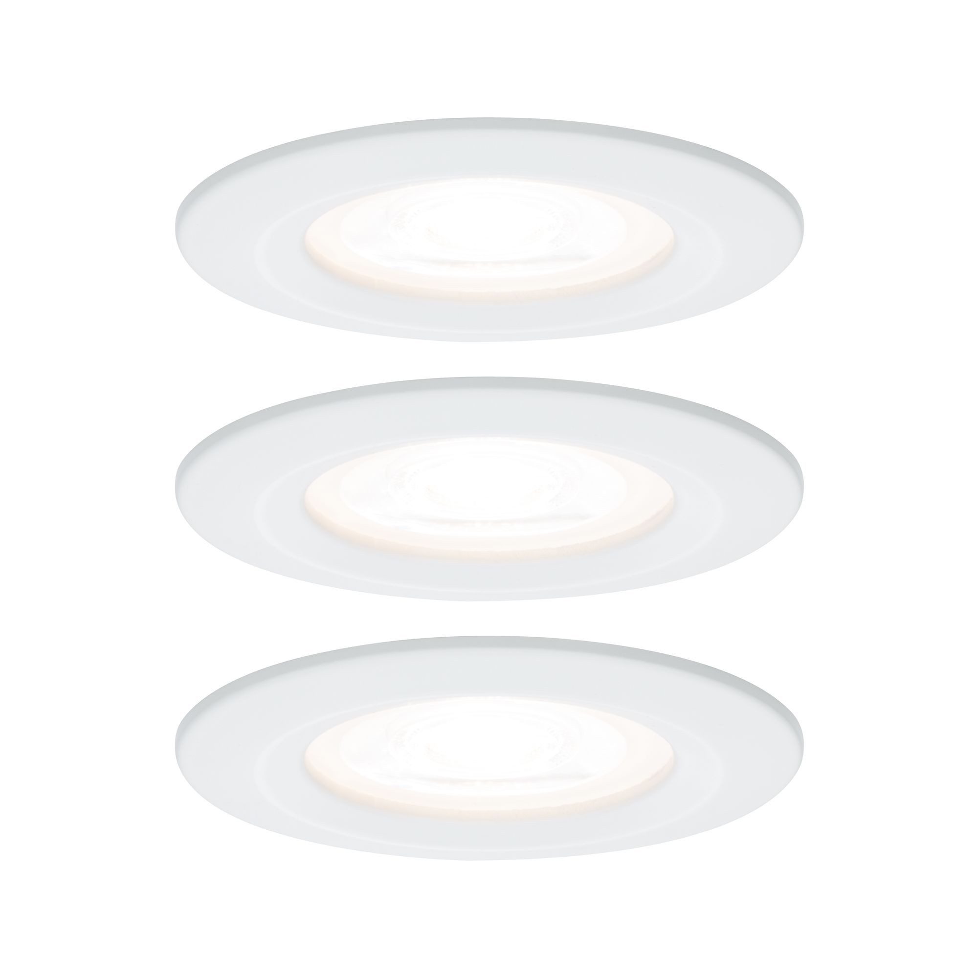 Paulmann LED Einbauleuchte 93442, im Lieferumfang enthalten, Aluminium