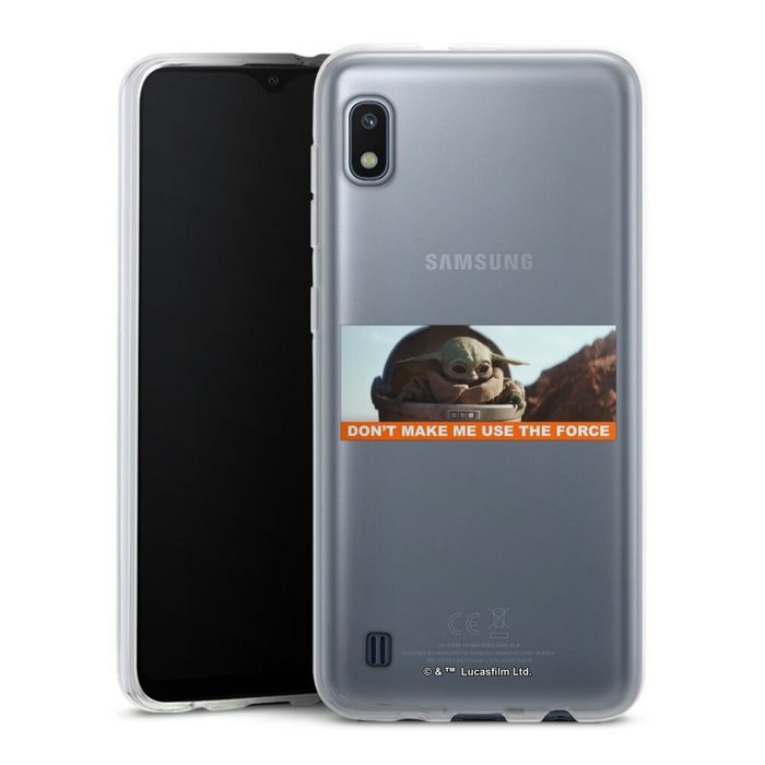 DeinDesign Handyhülle Star Wars The Child Statement transparent Samsung Galaxy A10 Silikon Hülle Bumper Case Handy Schutzhülle