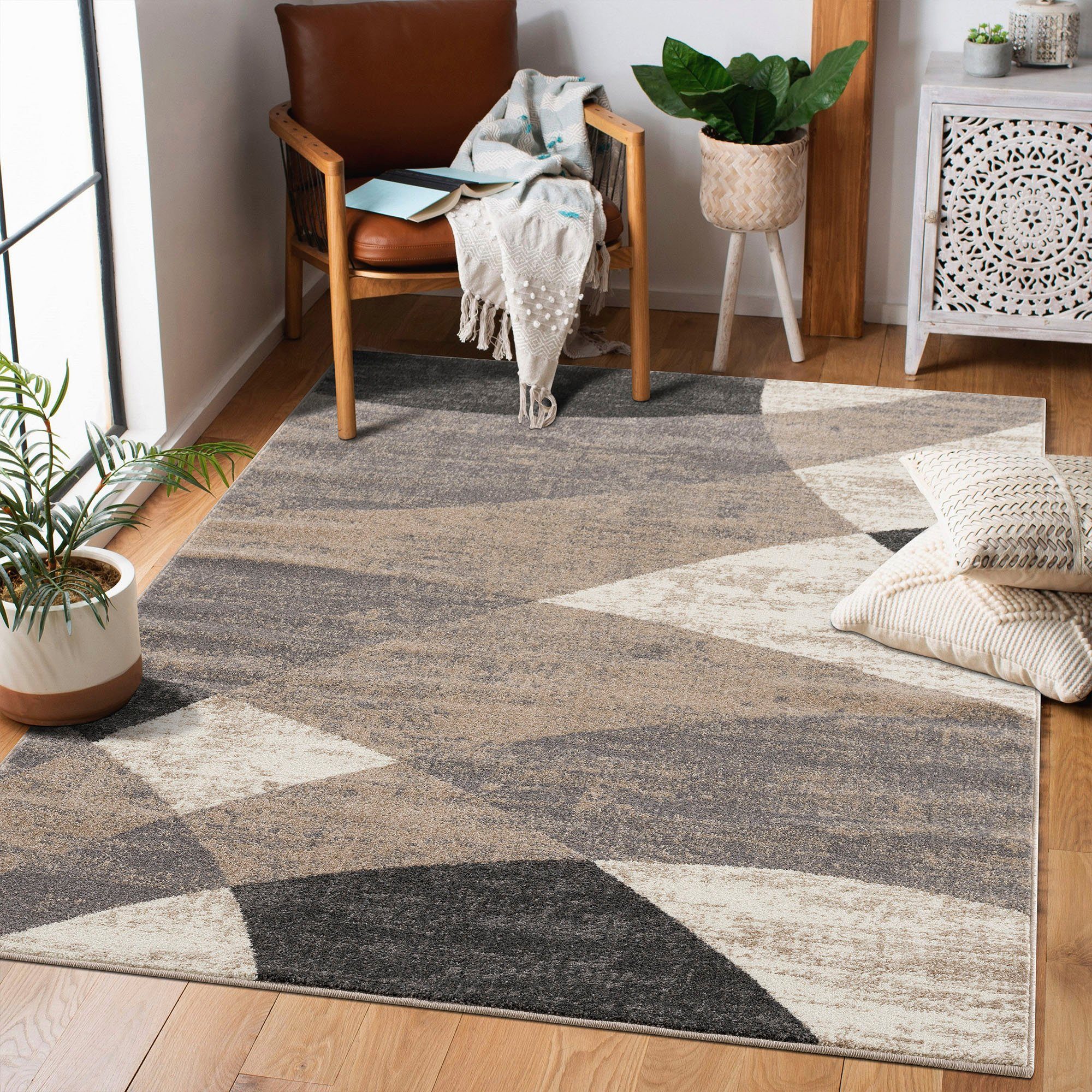 Sanat Teppich Vintage 1690, rechteckig, Höhe: 13 mm, Vintage Optik, Wohnzimmer, Kurzflor