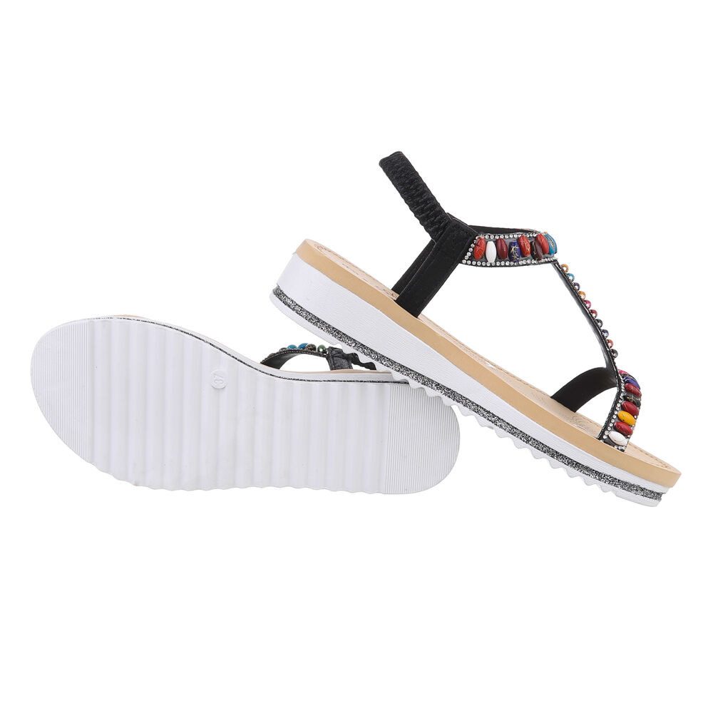 Ital-Design Damen Freizeit Riemchensandalette (85960218) Keilabsatz/Wedge günstig online kaufen