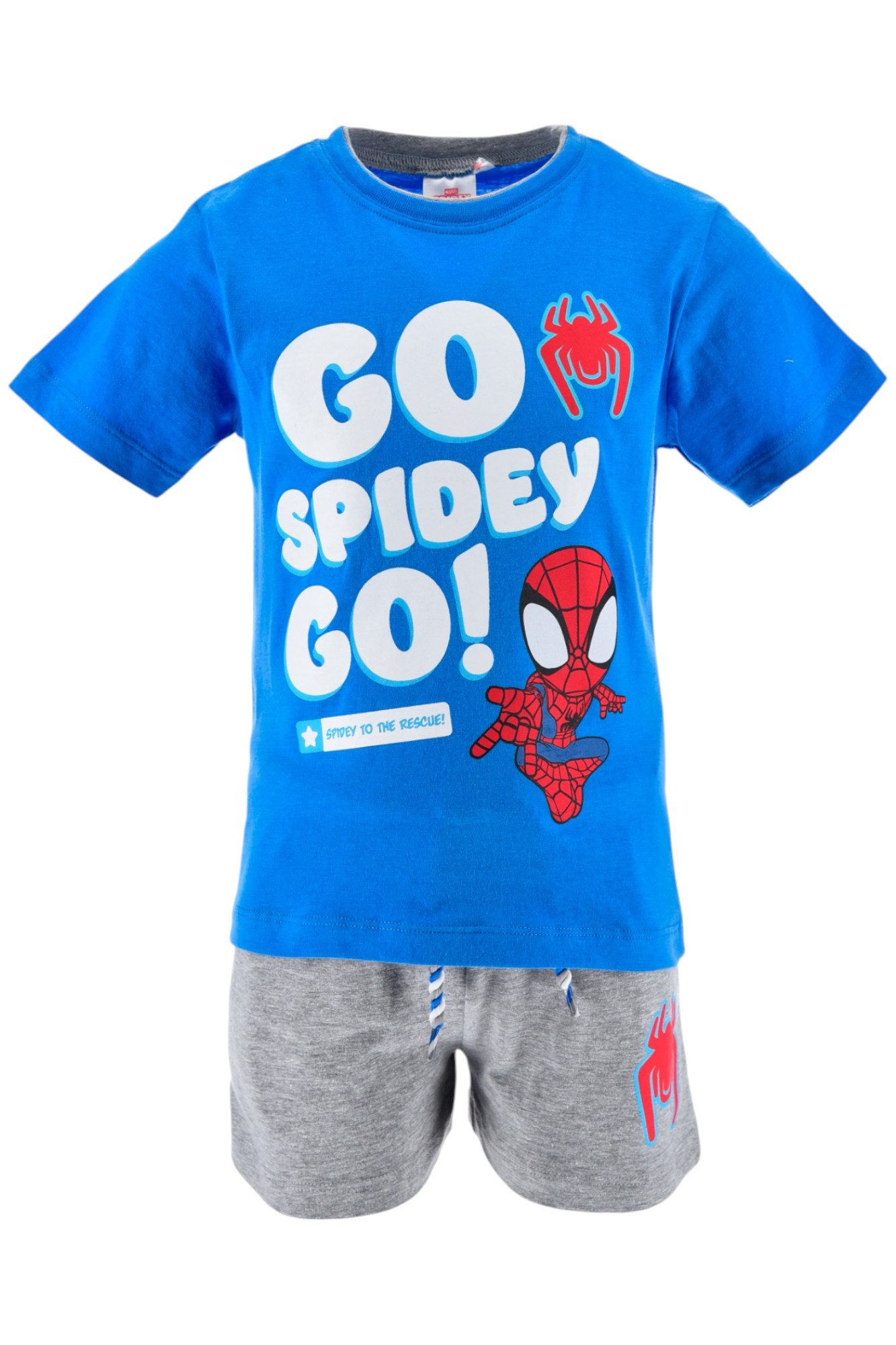 Spiderman T-Shirt Set Spidey & Amazing Friends (2-tlg) Jungen Sommeroutfit Gr. 92 - 110 cm