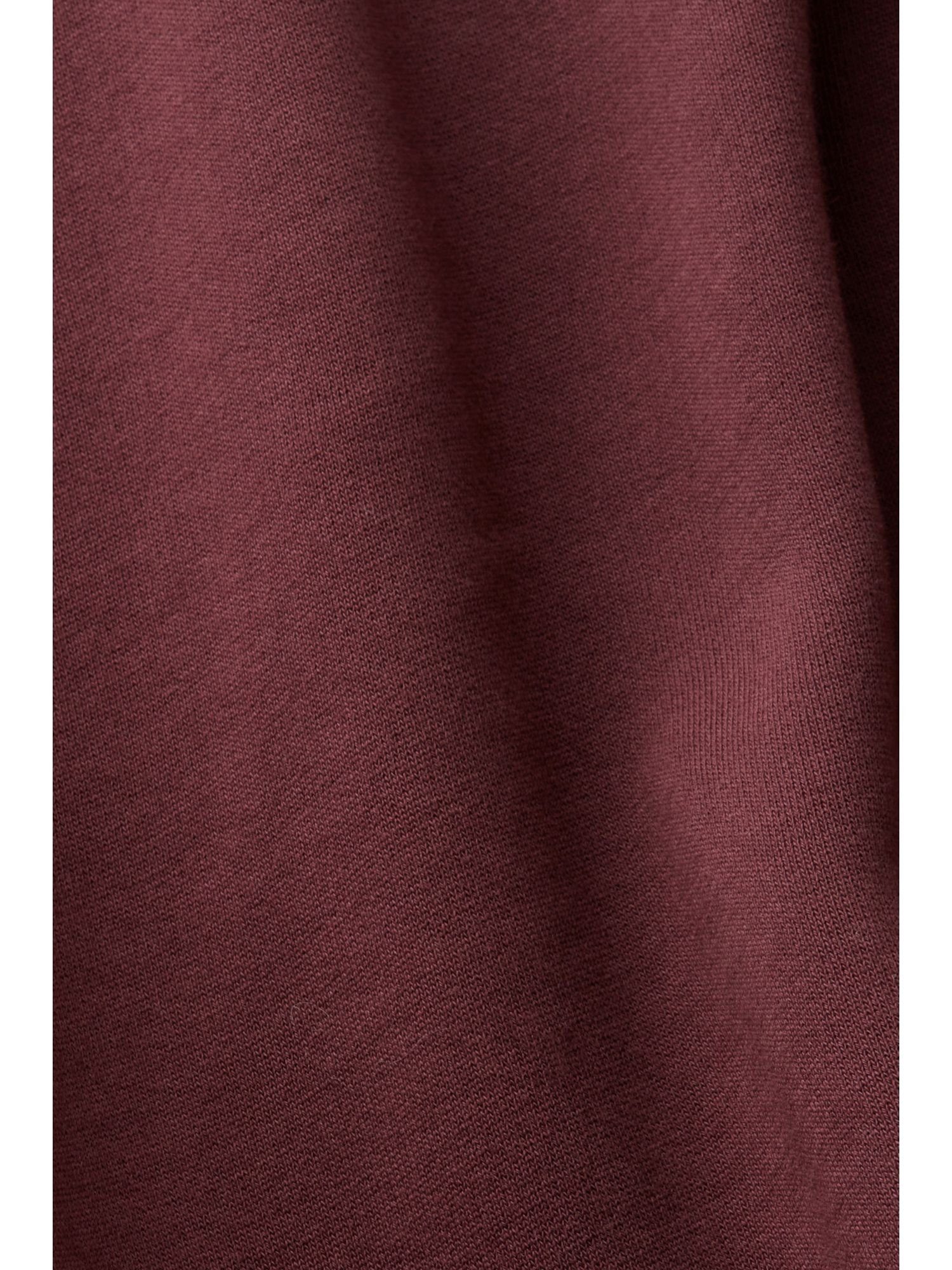 Langes Midikleid RED Hoodie-Kleid BORDEAUX Esprit