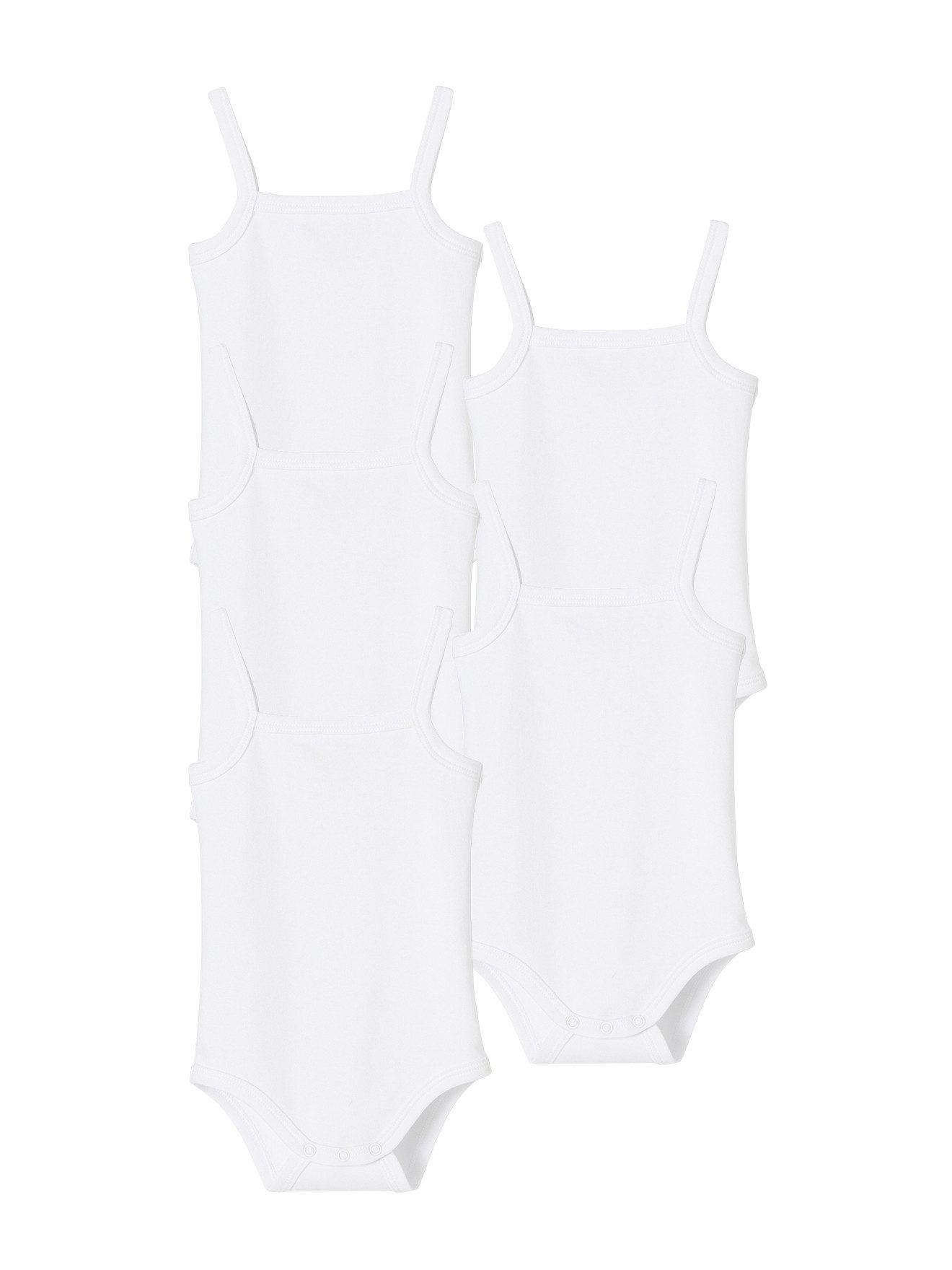 vertbaudet Kurzarmbody 5er-Pack Baby Bodys, schmale Träger BASIC