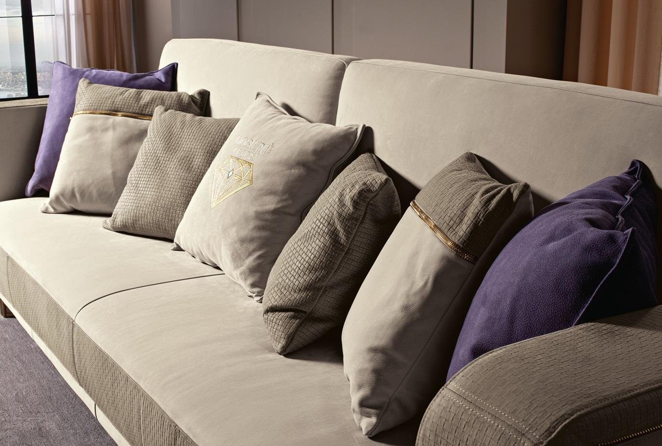 Modern Sofa 3er Couch Dreisitzer Design JVmoebel Sofa in Sofa, Made Europe Polster