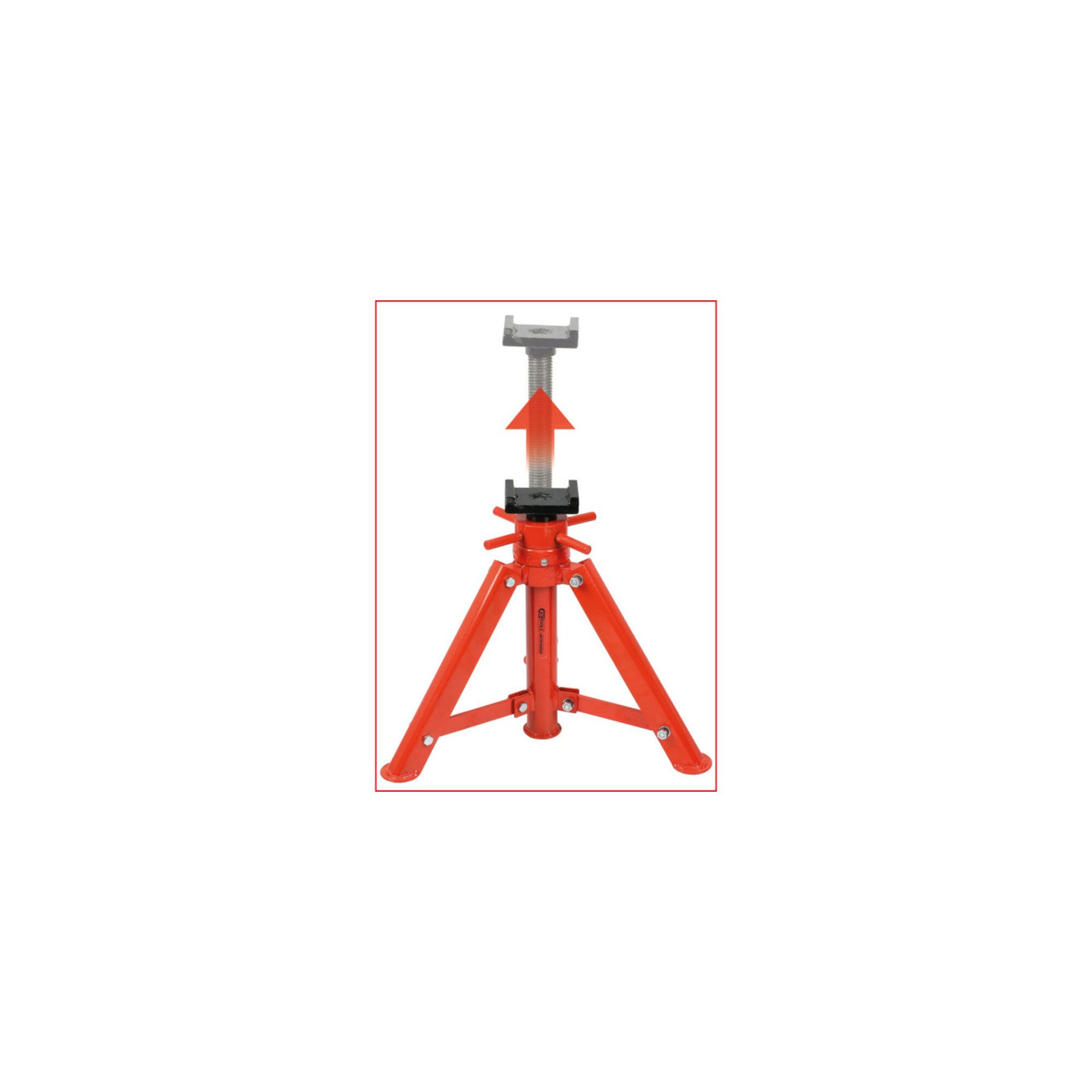 KS Tools Wagenheber KS Tools Stahl-Spindel-Unterstellbock, 12t, 456-710mm