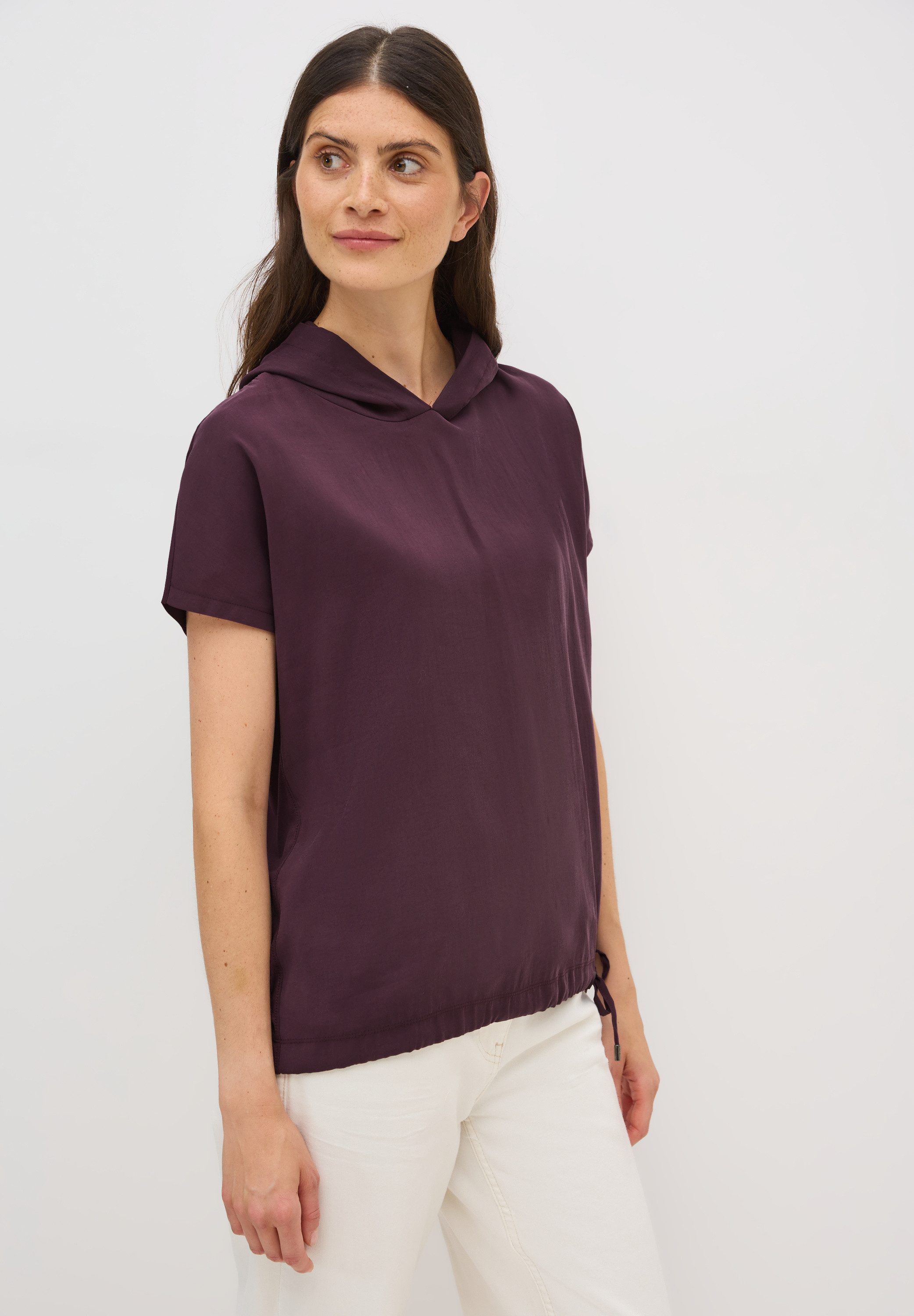 CECIL Kapuzenshirt aus softem Materialmix
