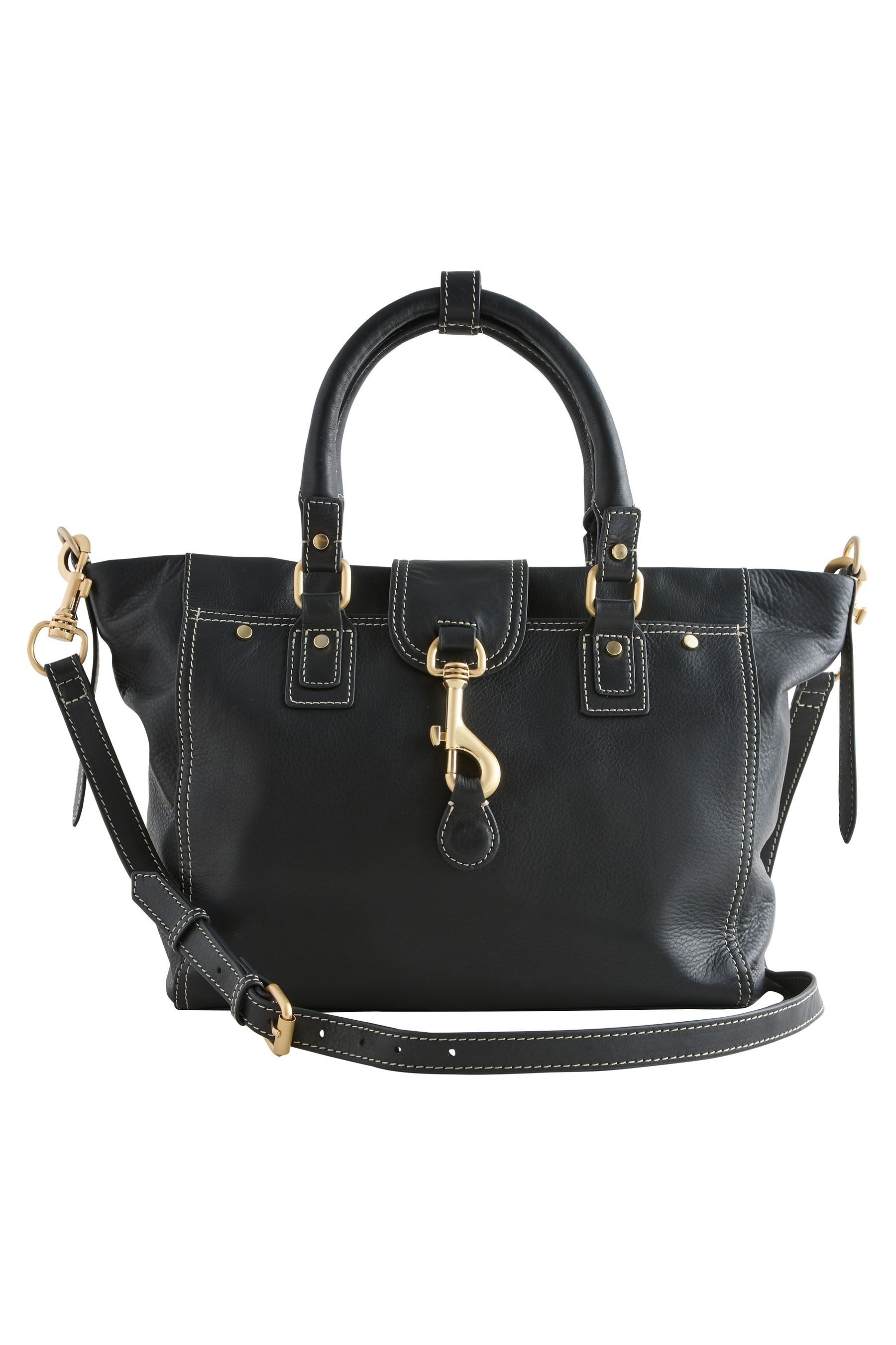 Handtasche Handtasche aus Leder mit Schnalle