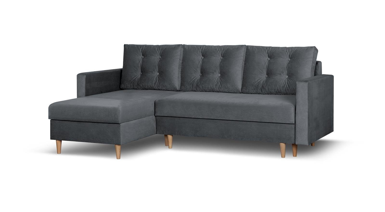Beautysofa Ecksofa mit Schlaffunktion Sigurd L, günstig online kaufen