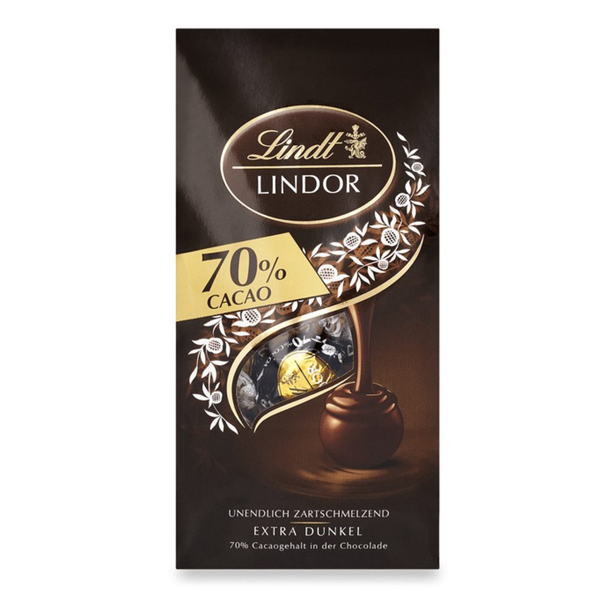 LINDT Schokolade, Lindt Lindor Beutel die unendlich zartschmelzende Füllung 136g