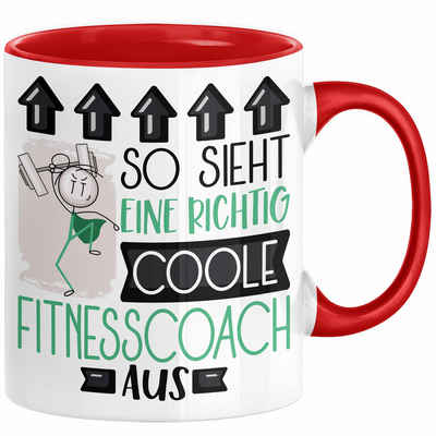 Trendation Tasse Fitnesscoach Geschenk Tasse Lustig Geschenkidee für Fitnesscoach Gebur
