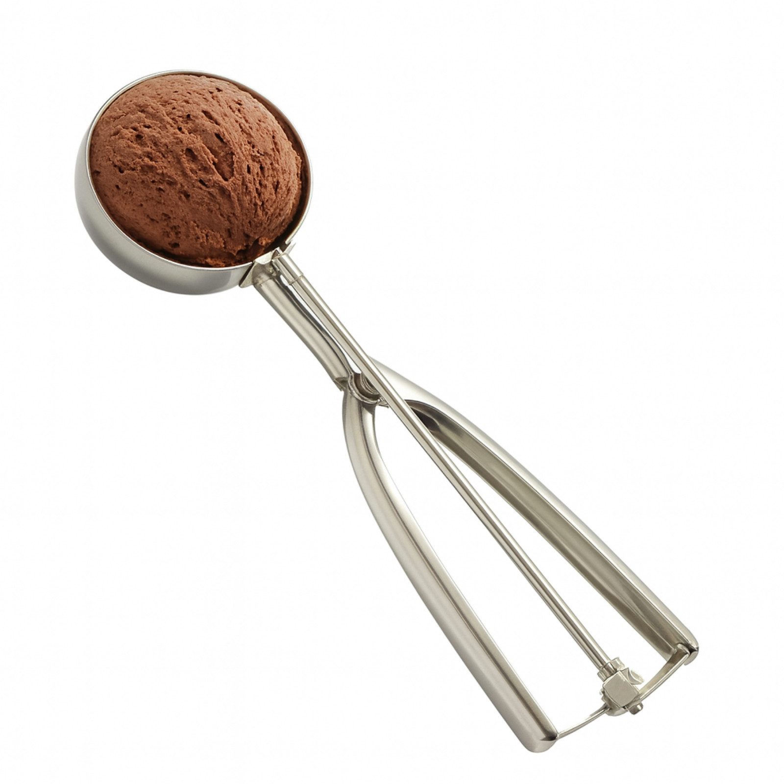 Koopman Eisportionierer Edelstahl 22 cm Eislöffel Kugelformer Eiskugeln, Ø 5cm, Edelstahl, Hebelmechanismus, Gastronomie, Eiskugelportionierer