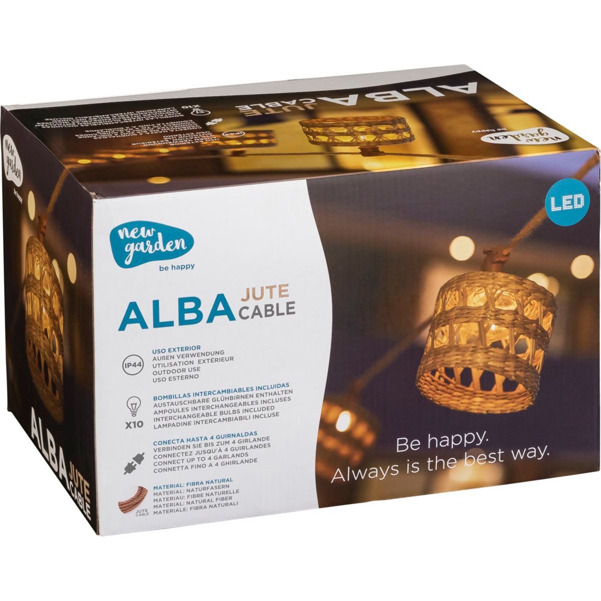 New Garden Dekolicht New Garden Alba Cable jute colour