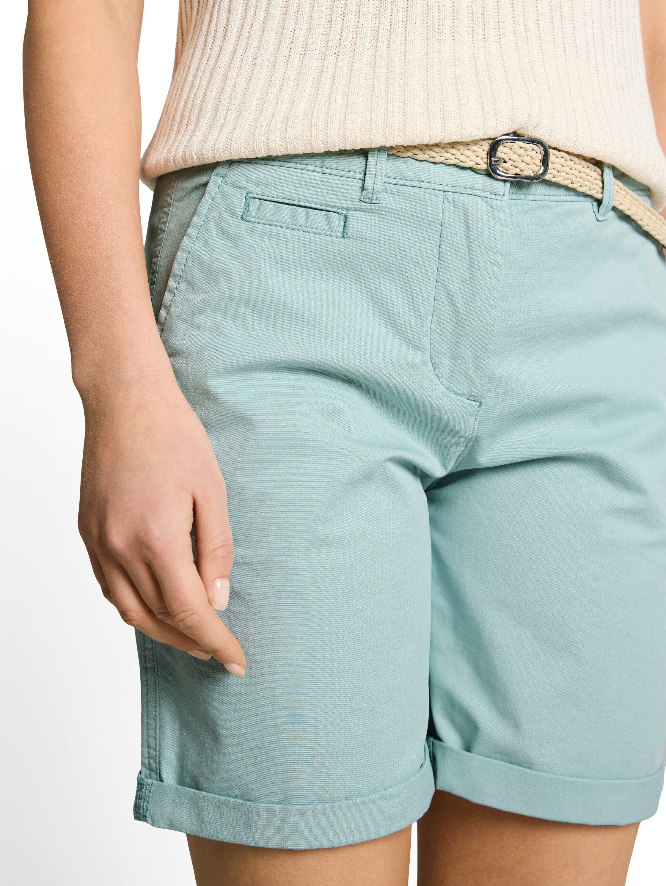 TOM TAILOR Chinoshorts (2-tlg) mit Gürtel und Stretch