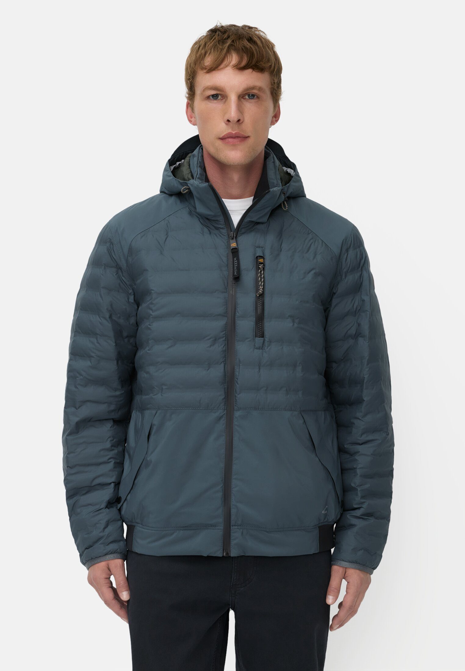 camel active Funktionsjacke teXXXactive® Blouson mit abnehmbarer Kapuze Kordelzug