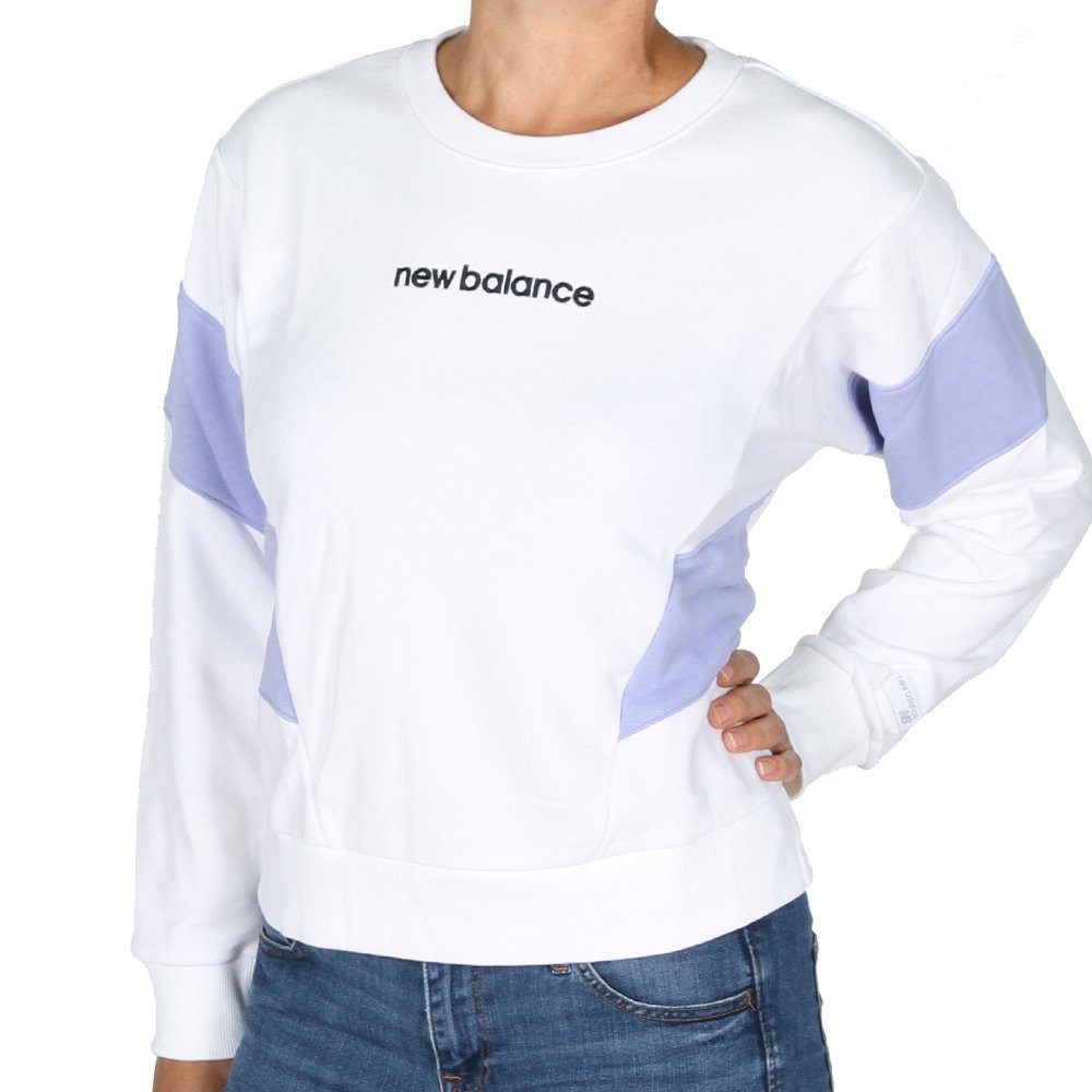 New Balance Kapuzenpullover New Balance NB Athletics Classic Fleece Crew White