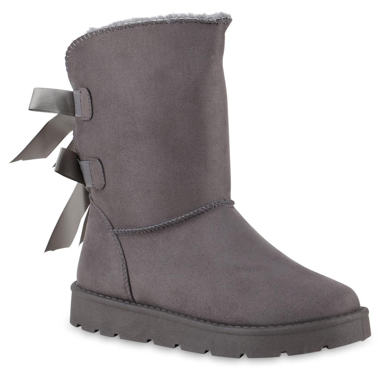 VAN HILL 841501 Winterstiefelette Damen Warm Gefütterte Winter Boots Stiefe günstig online kaufen