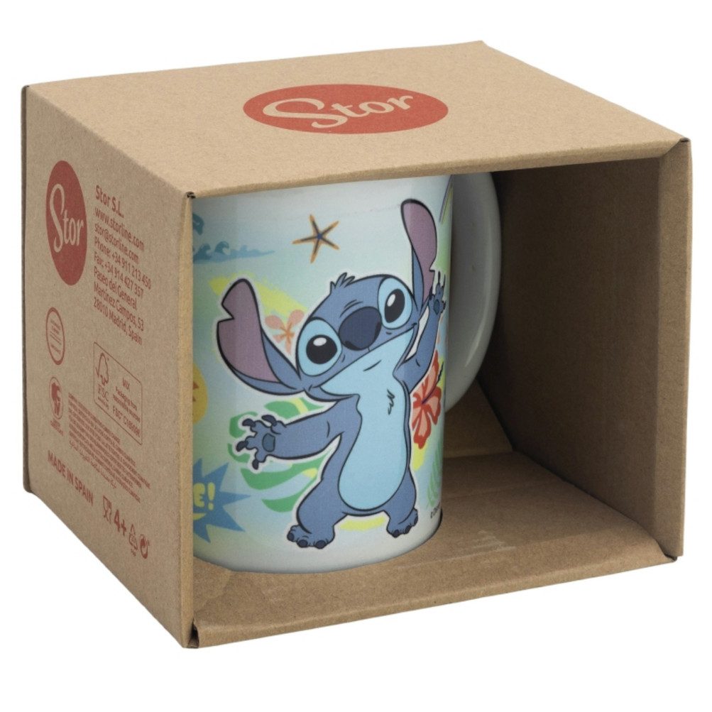 Stor Tasse Lilo und Stitch Tasse Becher Pot Henkeltasse Kaffeetasse, Keramik, im Geschenkkarton