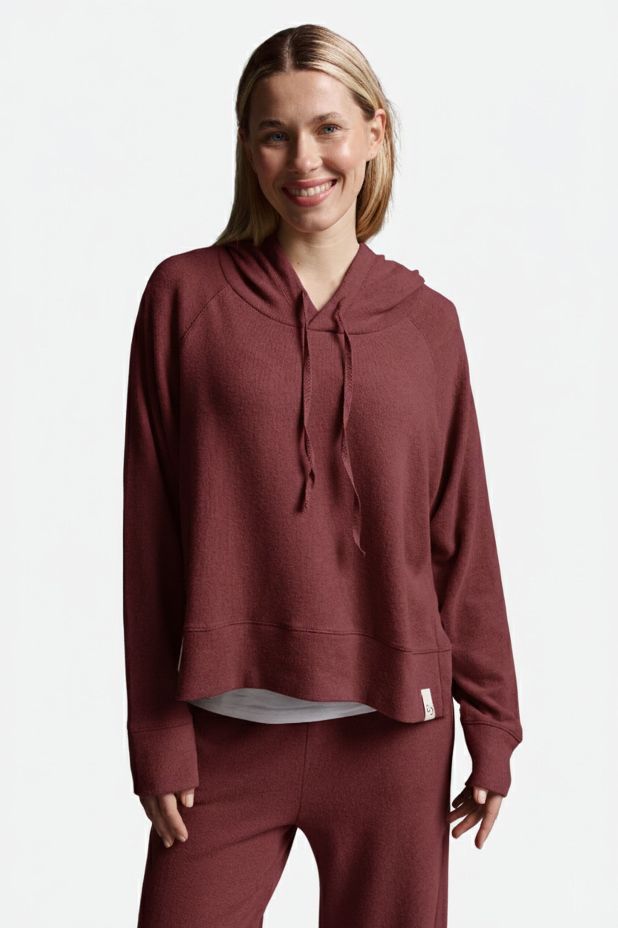 Cotton Candy Kapuzenpullover Cropped Langarmshirt