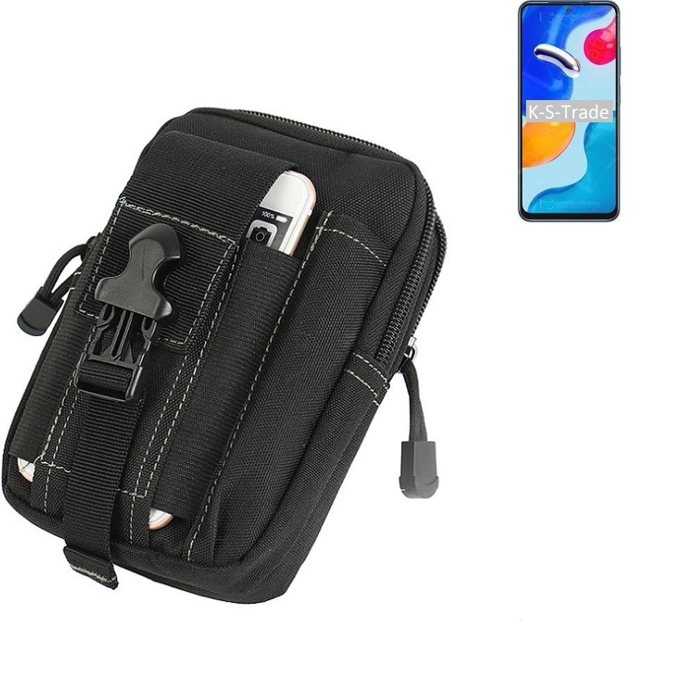 K-S-Trade Handyhülle für Xiaomi Redmi Note 11S Global, Gürtel Tasche Gürteltasche Holster Schutz Hülle Handy Hülle
