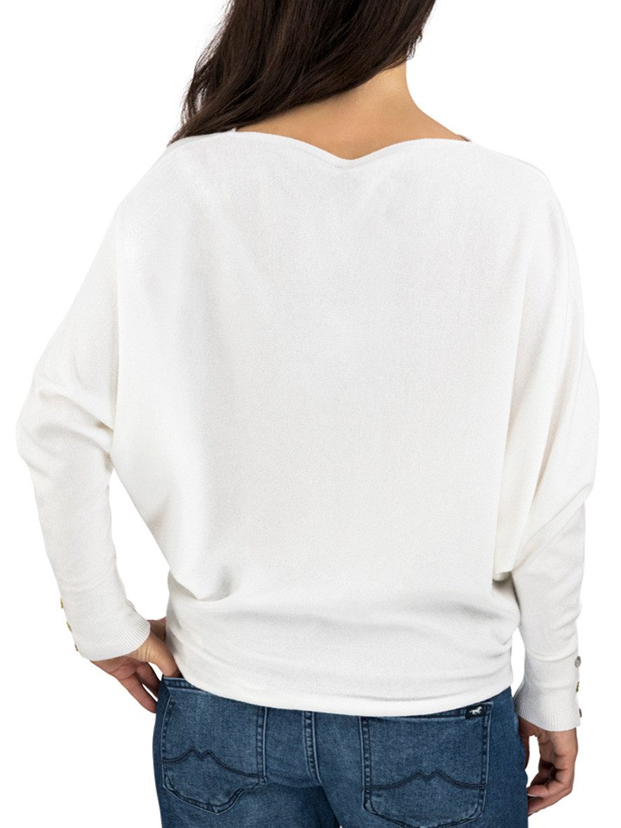 DENIMFY Strickpullover Damen Rundhals Pullover DFGreta Oversize Fit Basic L günstig online kaufen