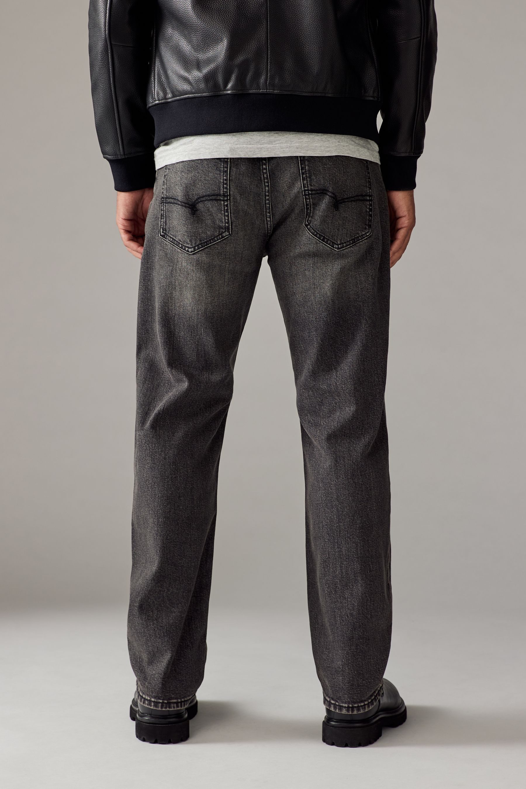 Next Straight-Jeans Authentic Straight Fit Stretchjeans, günstig online kaufen