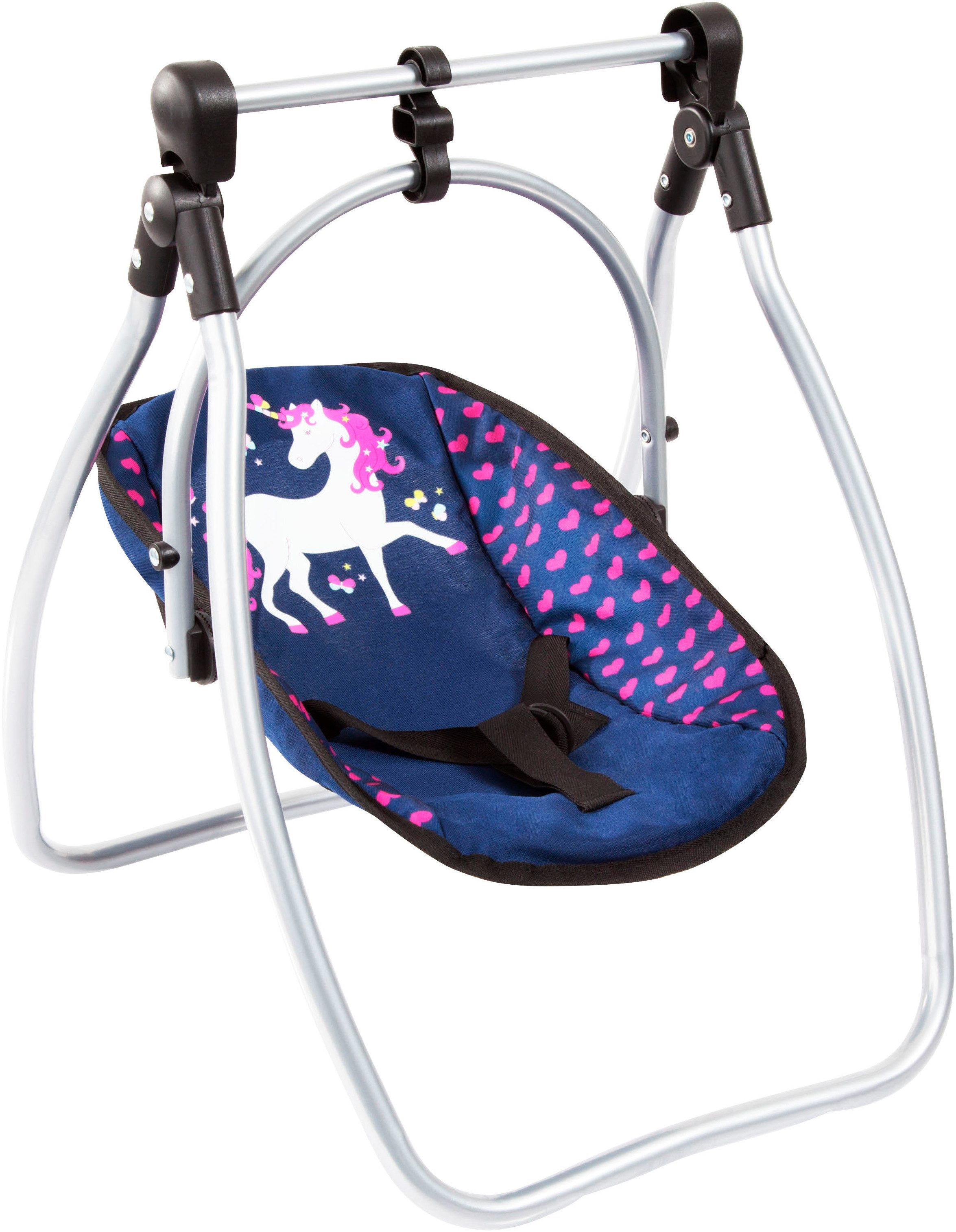 Bayer Puppen Accessoires-Set Vario blau/pink, (Set, 6-tlg), mit multifunktionalem Sitz – Bild 3 von 5