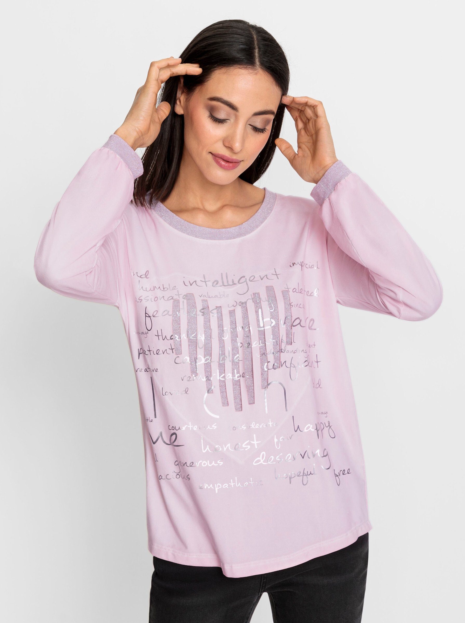 heine T-Shirt hellrosé