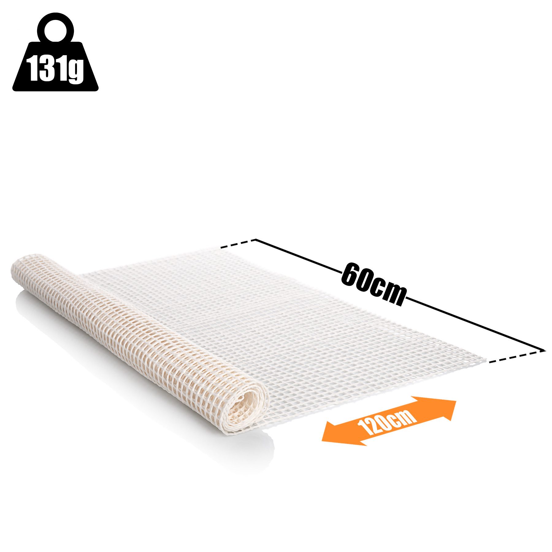 BigDean Antirutschmatte Teppich Antirutschunterlage individuell zuschneidbar, Packung, 1-St., Antirutschmatte, Vielseitig Verwendbar, Sicherer Halt, Individuell – Bild 3 von 5