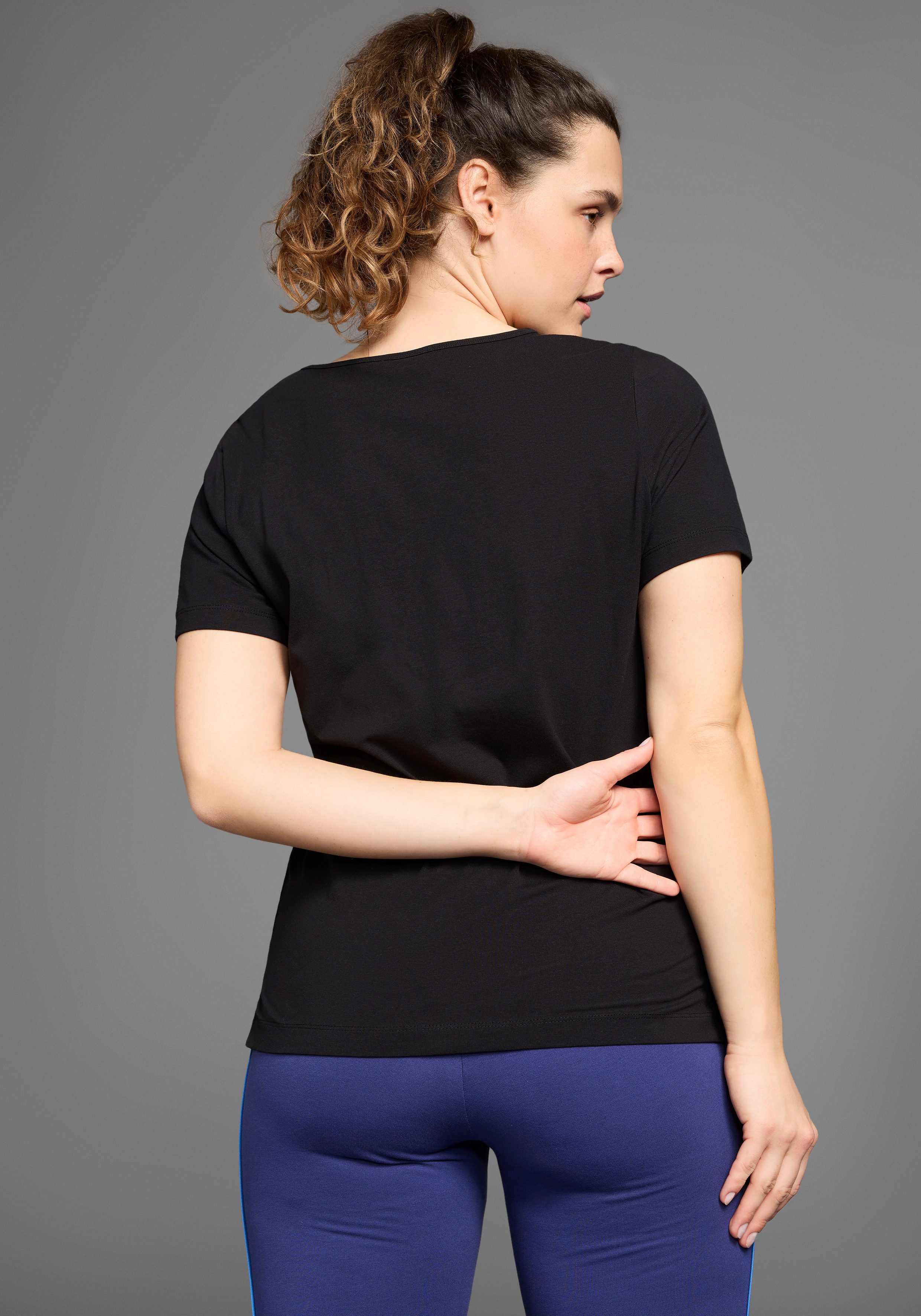 KangaROOS T-Shirt Kurzarm, casual, unifarben, große Größen günstig online kaufen