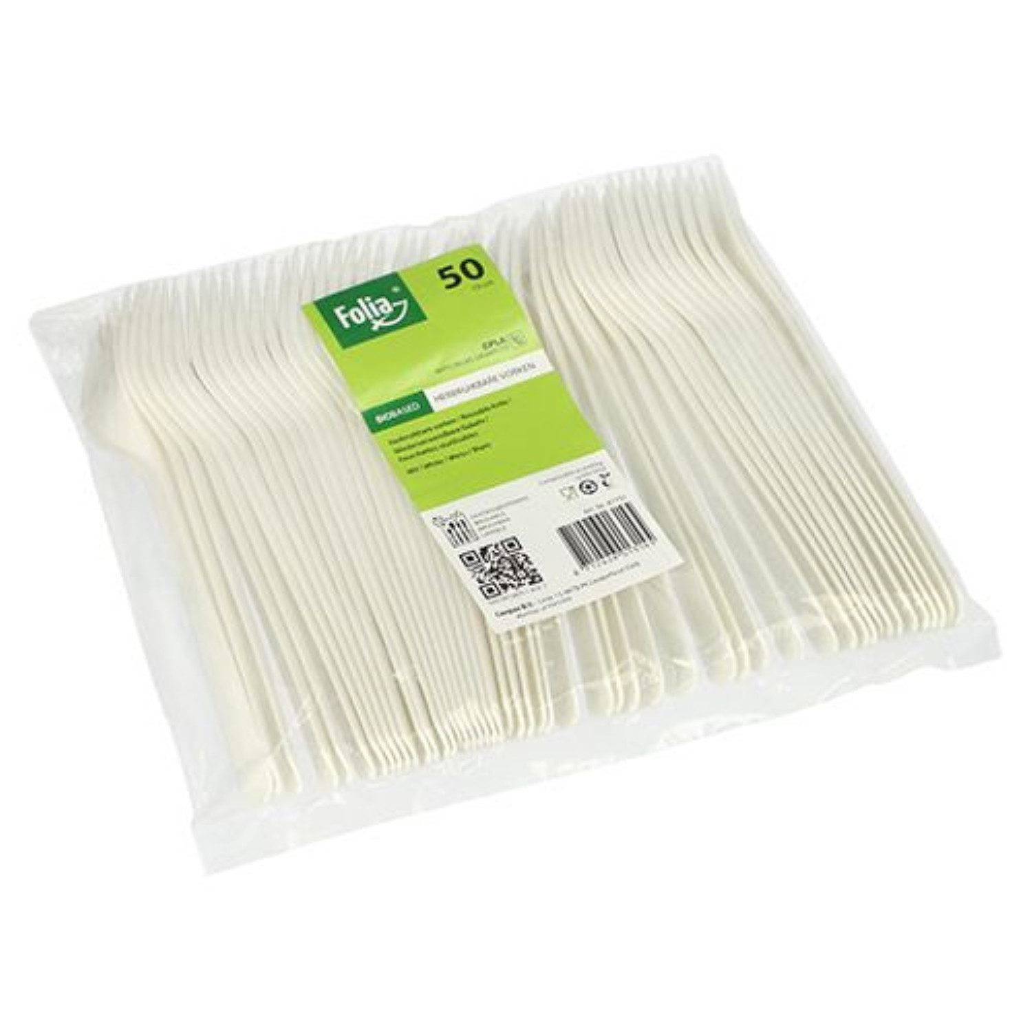 PAPSTAR GmbH Hängedekoration Mehrweg Gabeln 18,5cm, 50 Stk. - Weiß günstig online kaufen