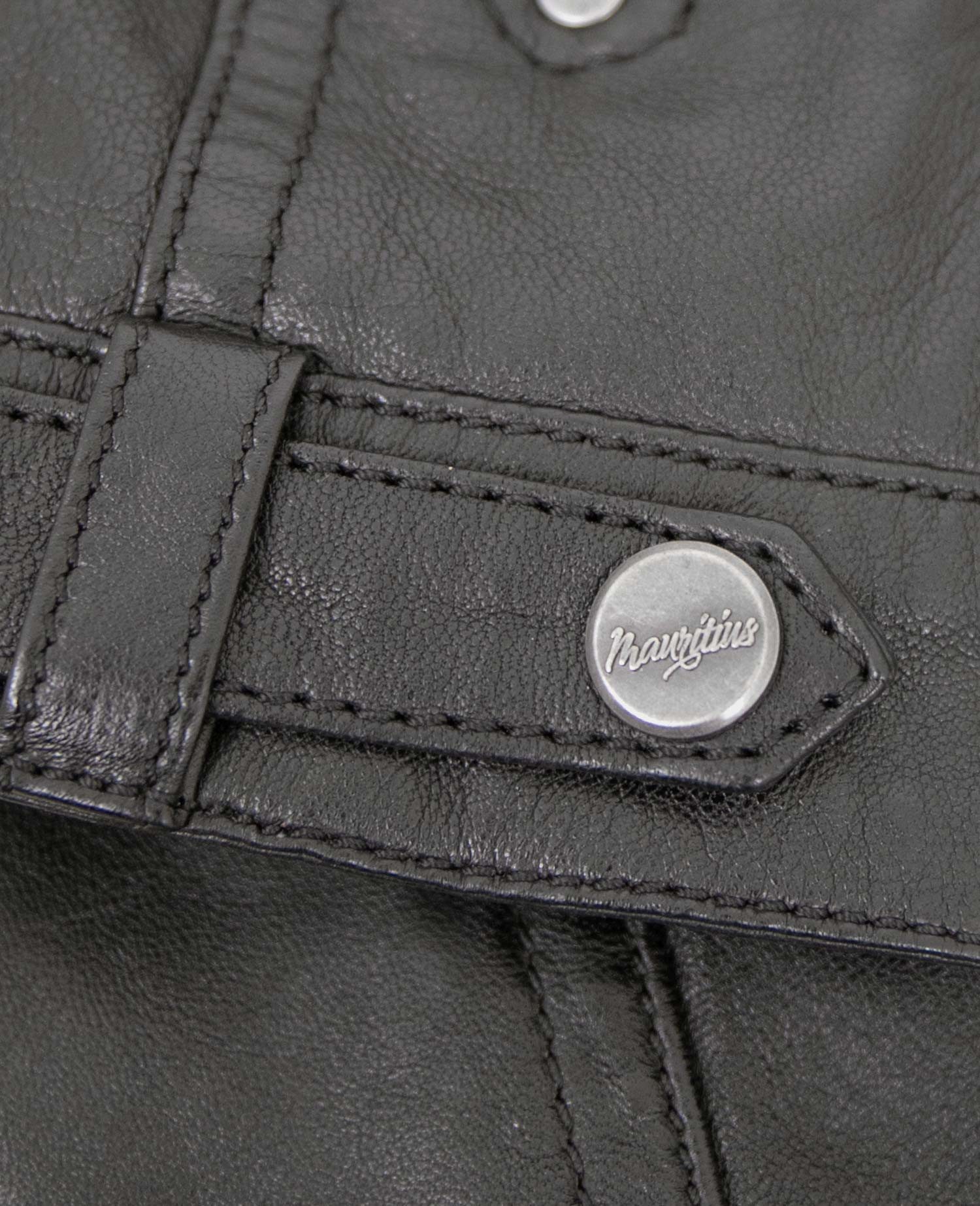 Gipsy by Mauritius Lederjacke Gipsy - Damen Lederjacke Kapuze Lammnappa schwarz Natur gegerbt
