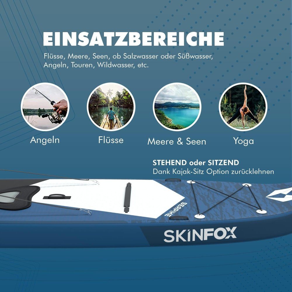 SUP-Board - - SKINFOX SUP SEAPIKE 335x78x15 Inflatable Skinfox