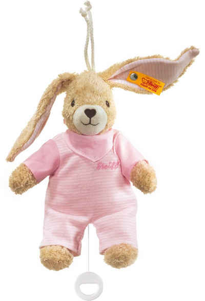 Steiff Spieluhr Hoppel Hase, rosa, 20 cm