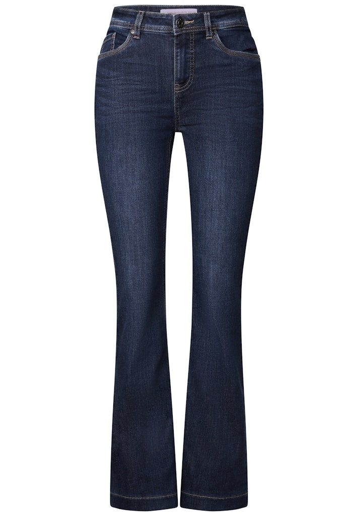 Bequeme Jeans STREET ONE / Da.Jeans / Style QR Bootcut,hw,dark blue