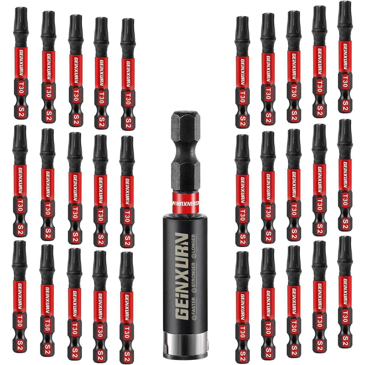 LuxusKollektion Torx-Bit Schrauberbit-Set Torx T30 50mm 30St.