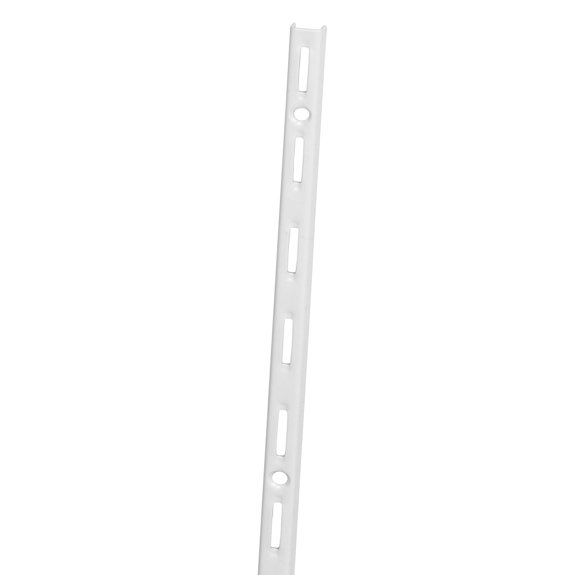 ib style Wandregal 2er Set Wandschiene 1-reihig 150cm Weiß, Regalschienen - Regalbodenträger - Raster 50mm