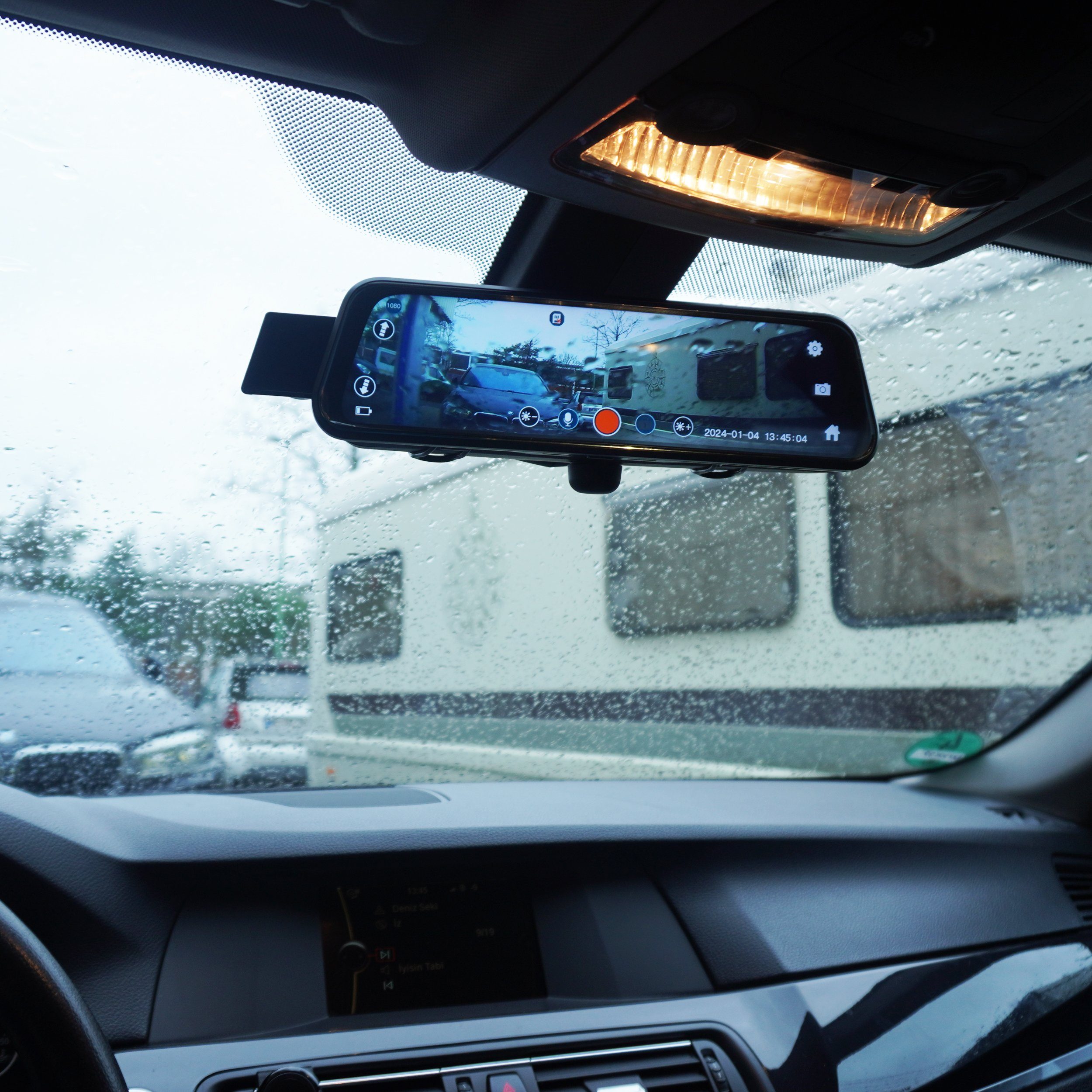 TAFFIO Digital Rückspiegel Dashcam DVR & Rückfahrkamera 10" Touchscreen Dashcam